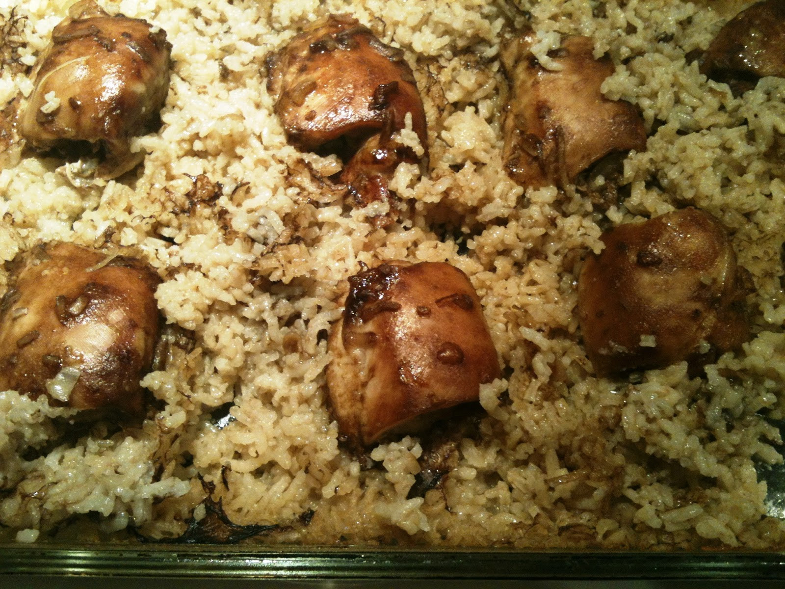 Baked Chicken Thighs And Rice
 The Recipe Seeker Baked Rice and Chicken Thighs