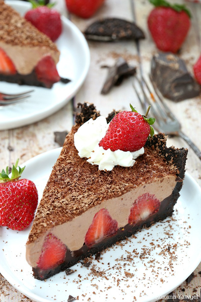 Baked Chocolate Pie
 No bake strawberry chocolate pie recipe