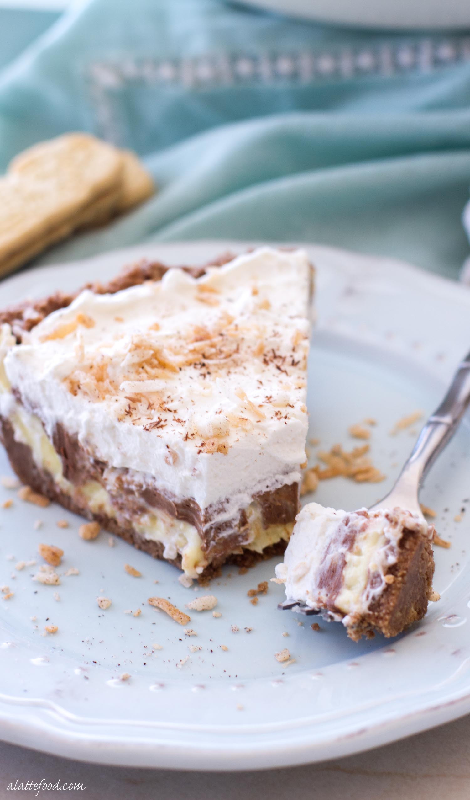 Baked Chocolate Pie
 No Bake  Chocolate Coconut Cream Pie