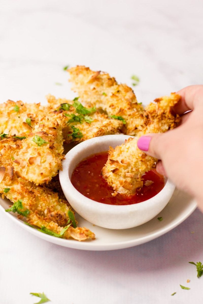 Baked Coconut Chicken
 Baked Coconut Chicken Strips