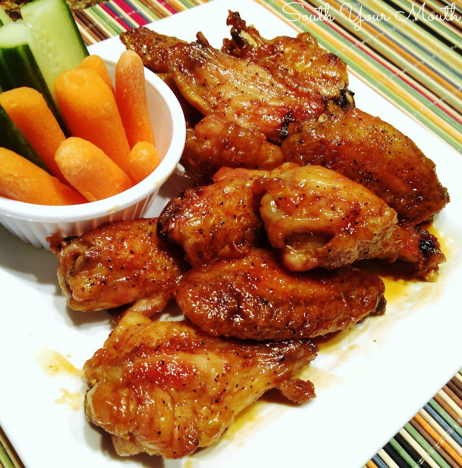 Baked Crispy Chicken Wings
 South Your Mouth Crispy Baked Chicken Wings with Sweet