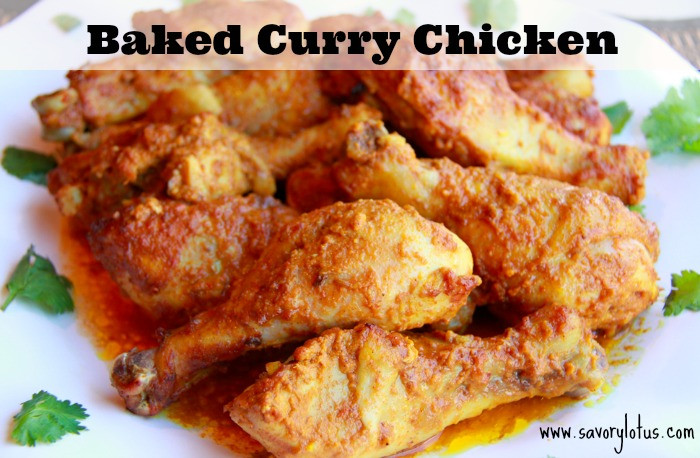 Baked Curry Chicken
 Baked Curry Chicken Savory Lotus