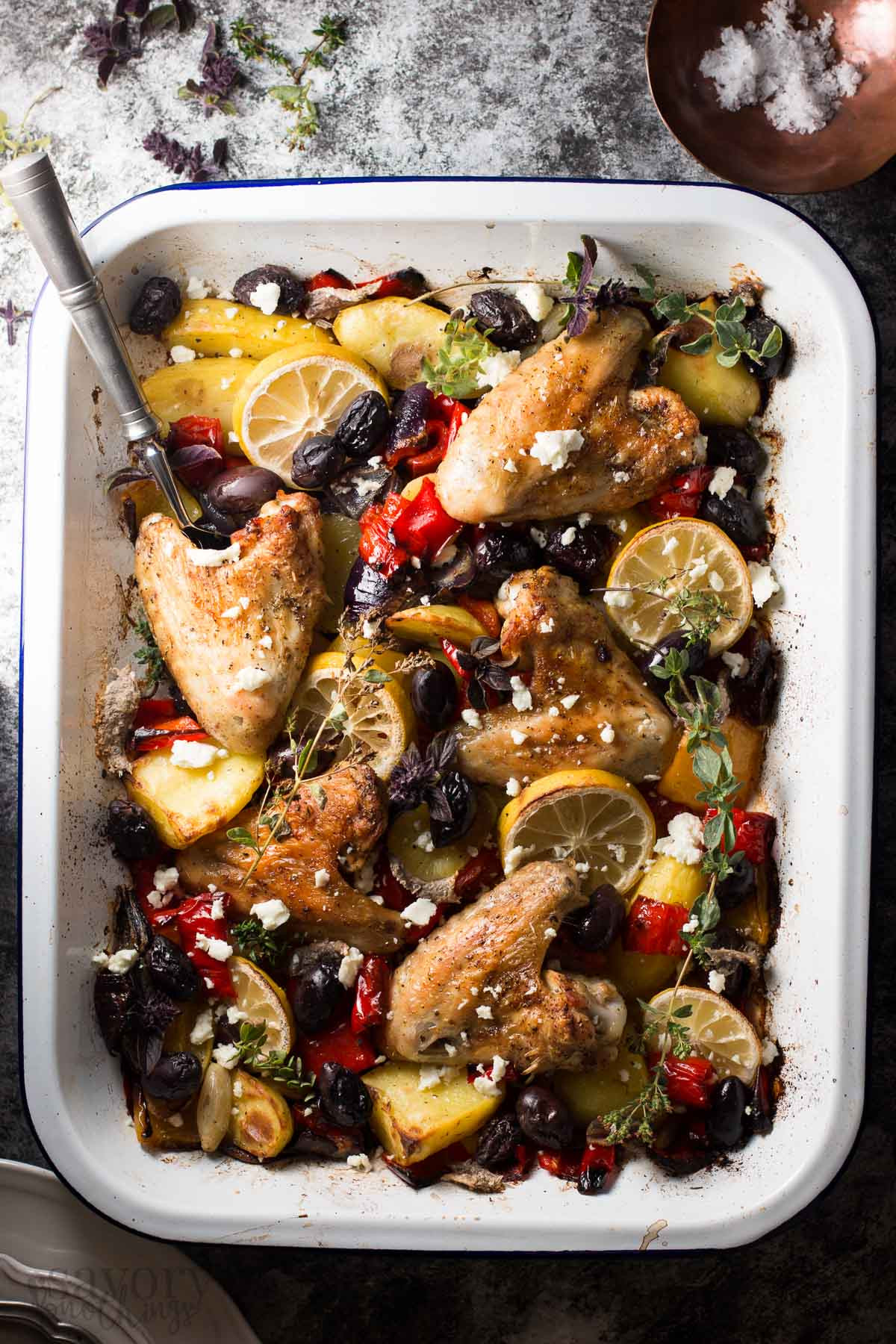 Baked Dinner Ideas
 Easy Baked Chicken Dinner Greek Lemon Chicken with Veggies