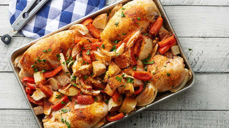 Baked Dinner Ideas
 Easy Baked Chicken and Potato Dinner Recipe Pillsbury