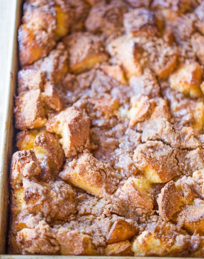 Baked French Toast Casserole
 Easy French Toast Bake Dinner then Dessert