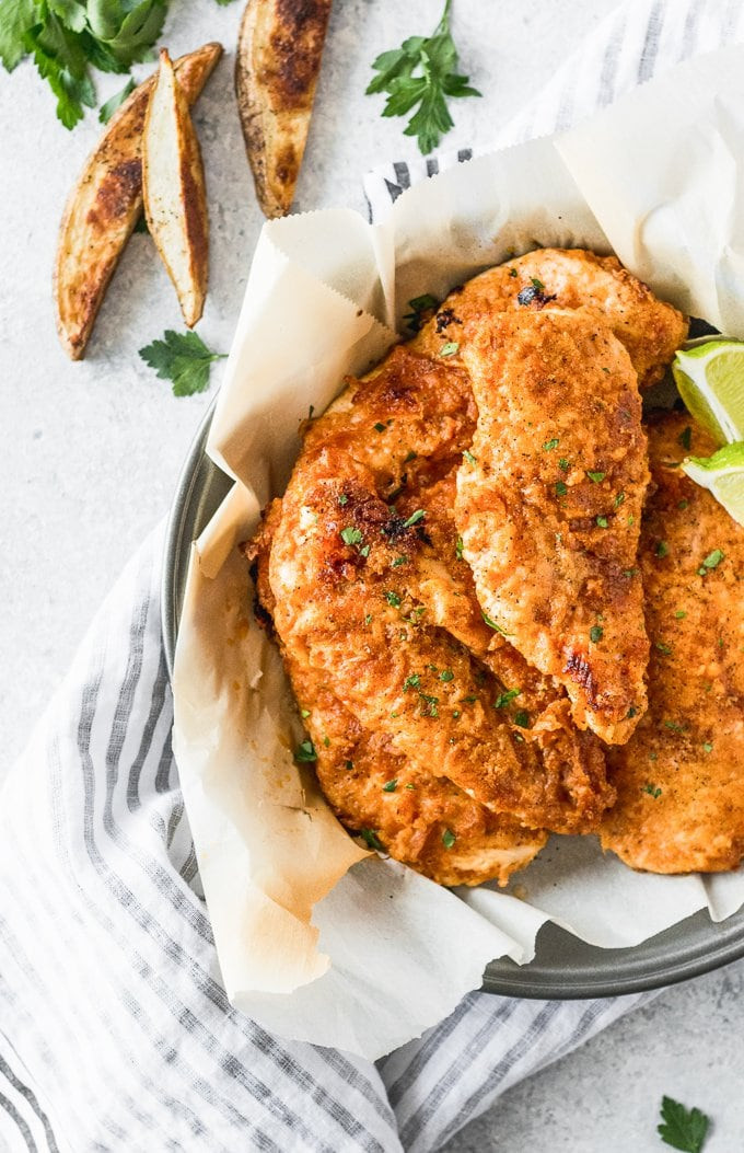 Baked Fried Chicken Recipe
 Oven Fried Chicken Breast Recipe BAKED Fried Chicken