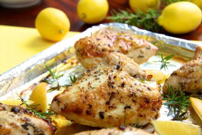 Baked Lemon Chicken Breast
 Roasted Chicken Breasts with Lemon Garlic and Rosemary