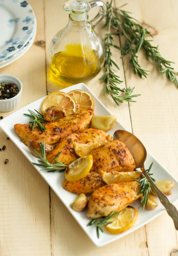 Baked Lemon Chicken Breast
 Rosemary Lemon Roasted Chicken Breasts Primavera Kitchen