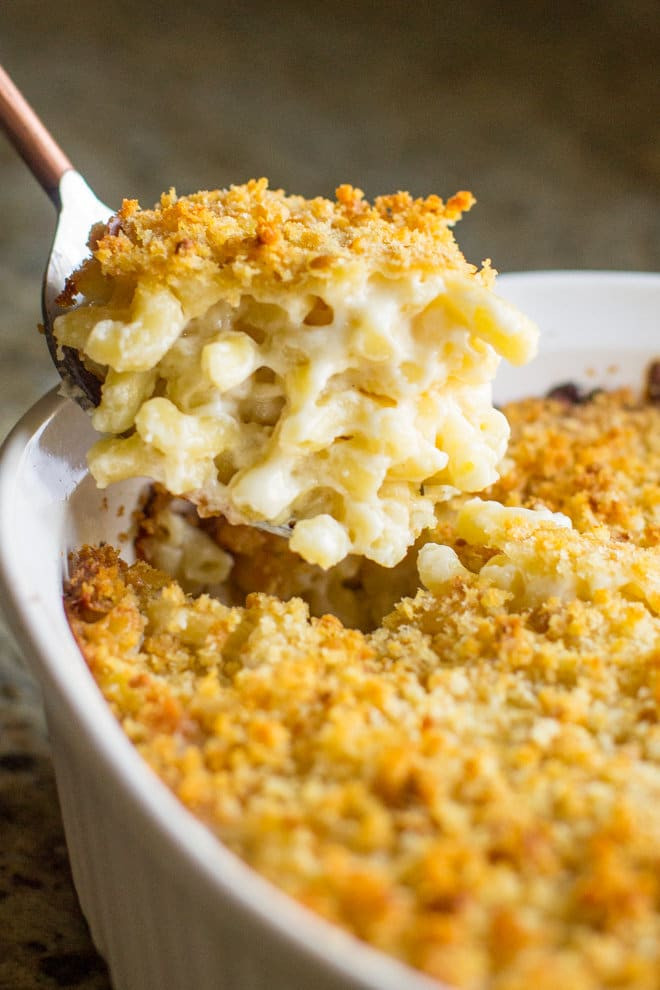 Baked Mac And Cheese Recipes With Bread Crumbs
 Baked Macaroni and Cheese with Garlic Butter Crumbs