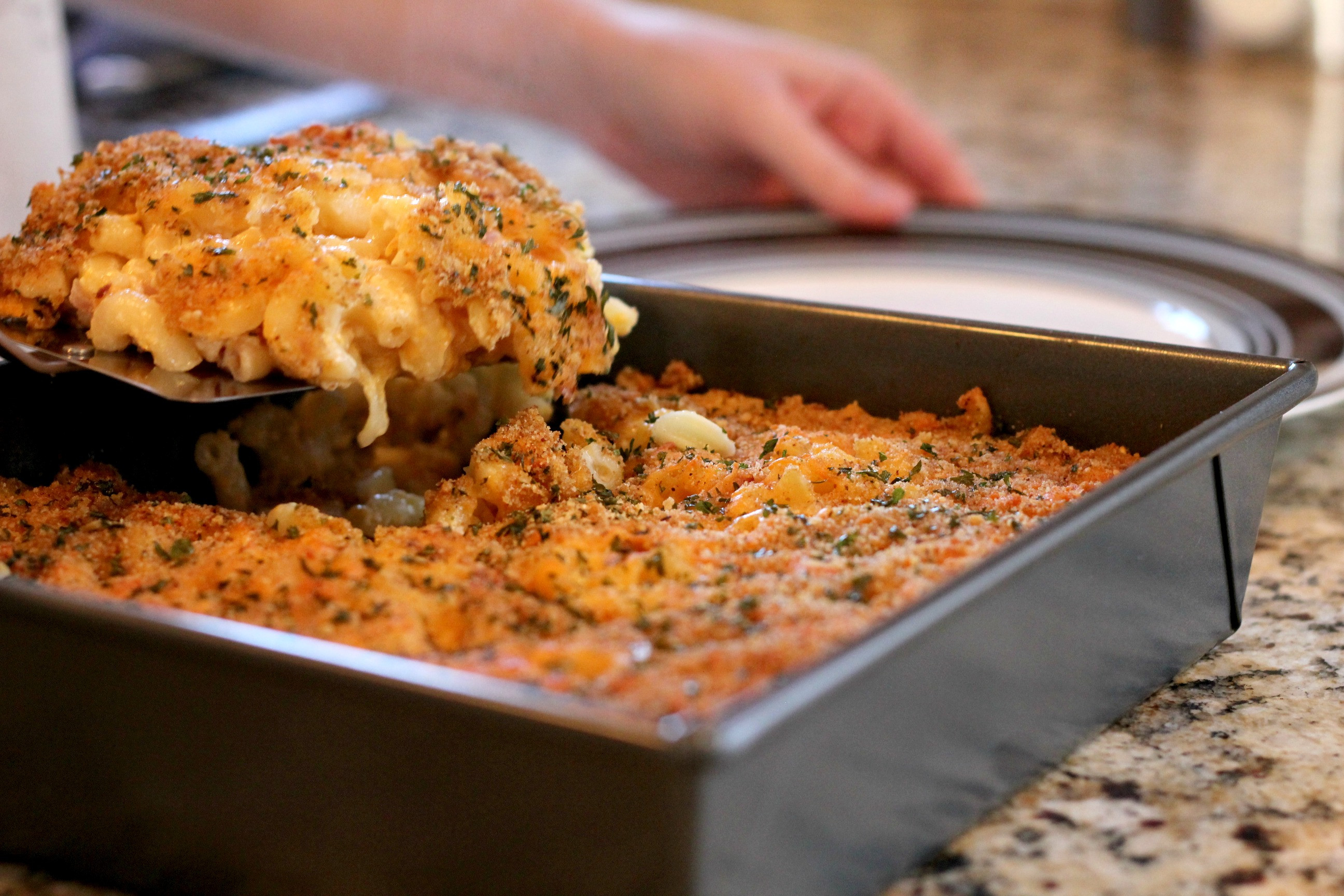 Baked Mac And Cheese Recipes With Bread Crumbs
 Baked Mac N Cheese with Breadcrumbs and Red ions