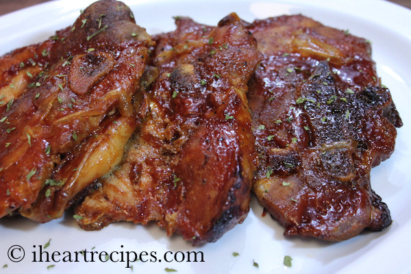 Baked Pork Chops Bone In
 Oven Baked Barbecue Pork Chops