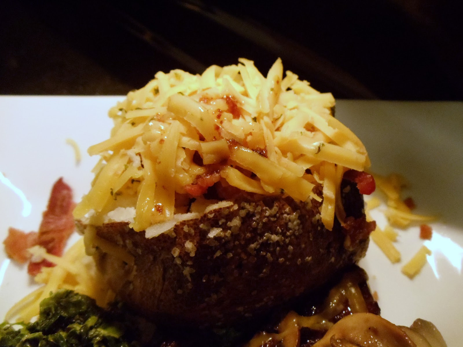 Baked Potato Alton Brown
 Filet Mignon with Sauteed Mushrooms The Baked Potato and