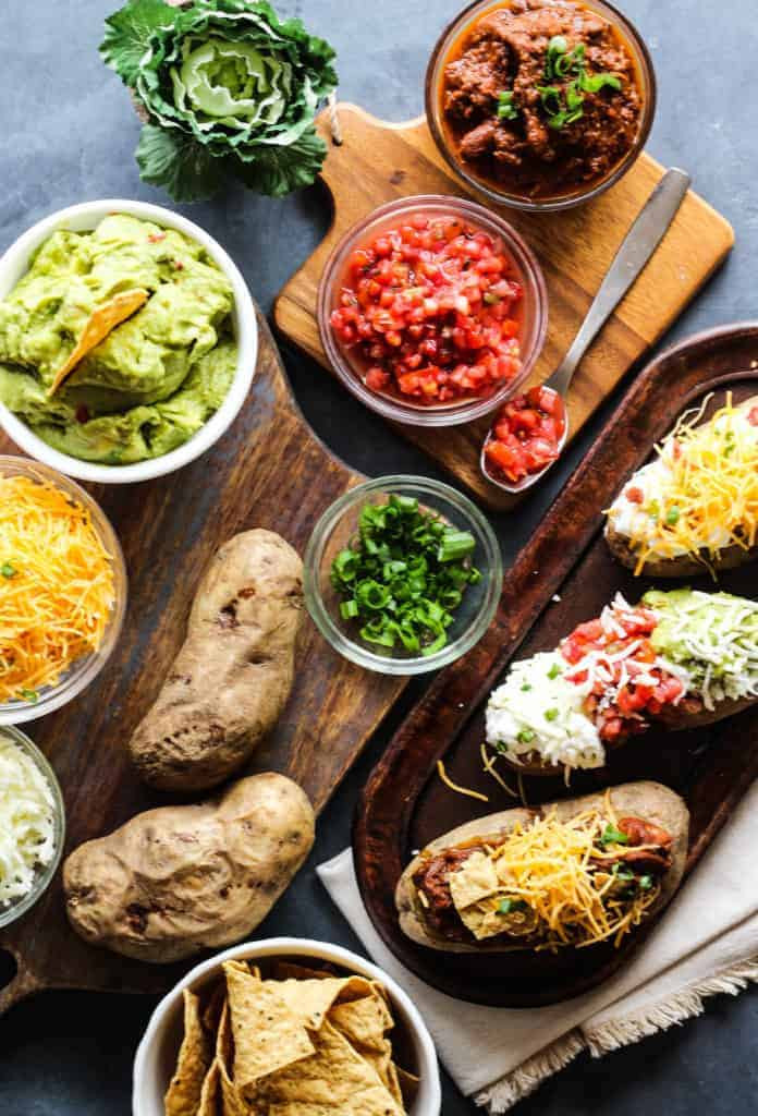 Baked Potato Bar Ideas
 Easy Baked Potato Bar Life a Little Brighter