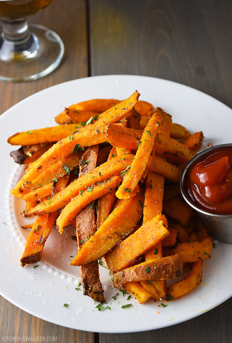 Baked Potato Fries
 Baked Sweet Potato Fries Recipe