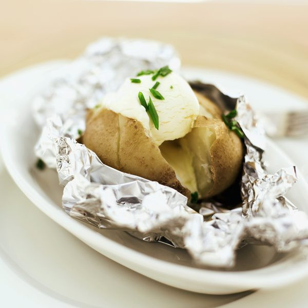 Baked Potato In Foil
 Cooking Time for Baked Potatoes Wrapped in Foil