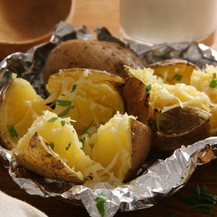 Baked Potato In Foil
 bbq baked potato in foil