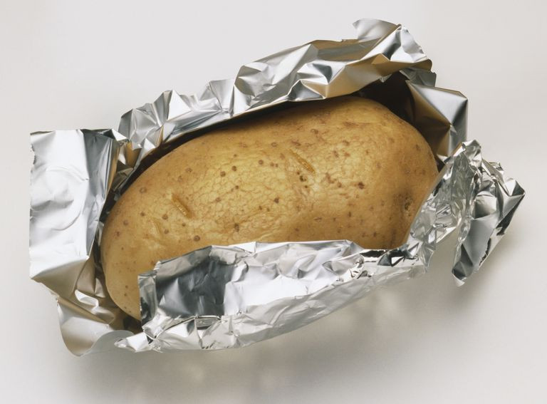 Baked Potato In Foil
 Calories in Plain Baked Potatoes and Different Toppings