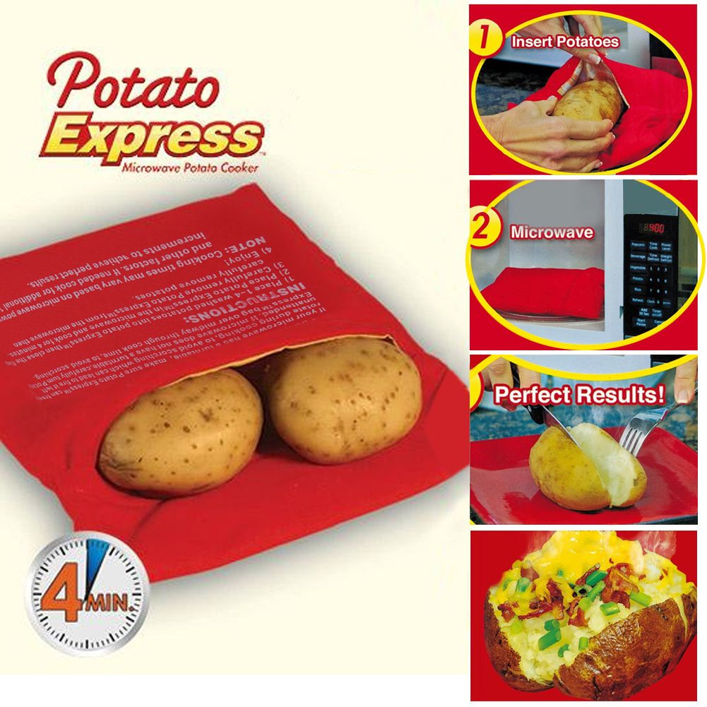 Baked Potato In Microwave Ziplock Bag
 Microwave Baked Potato Express Cooking Bag Reusable