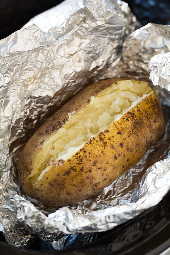 Baked Potato In Oven Wrapped In Foil
 baked potato in oven wrapped in foil