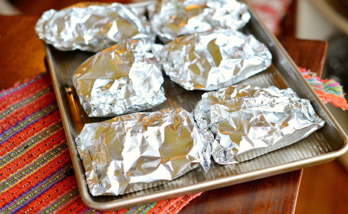 Baked Potato In Oven Wrapped In Foil
 baked potato in oven wrapped in foil