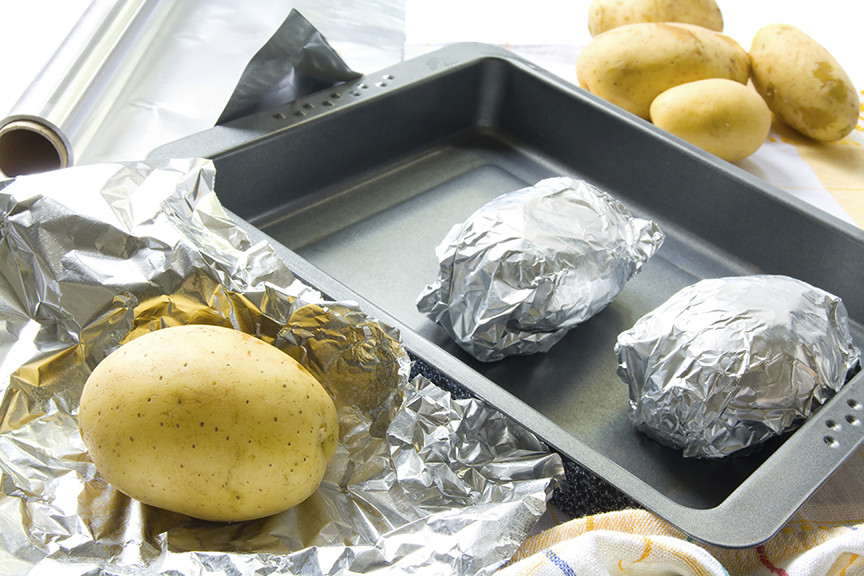 Baked Potato In Oven Wrapped In Foil
 how to make baked potatoes in the oven without foil