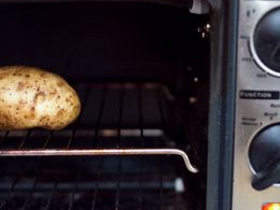 Baked Potato In Toaster Oven
 How to Bake a Potato in a Toaster Oven