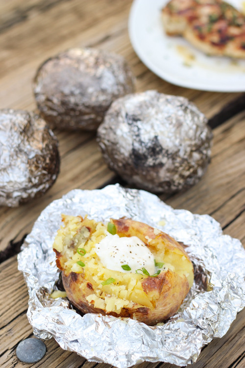 Baked Potato On The Grill
 Grilled Baked Potatoes Olga s Flavor Factory