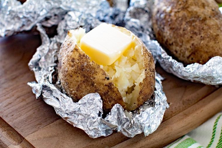 Baked Potato On The Grill
 Baked Potatoes on the Grill VIDEO Gimme Some Grilling