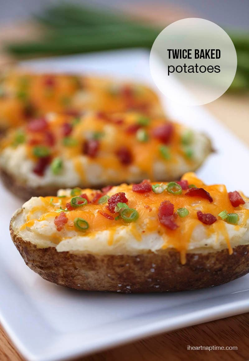 Baked Potato Recipe
 The BEST twice baked potatoes recipe