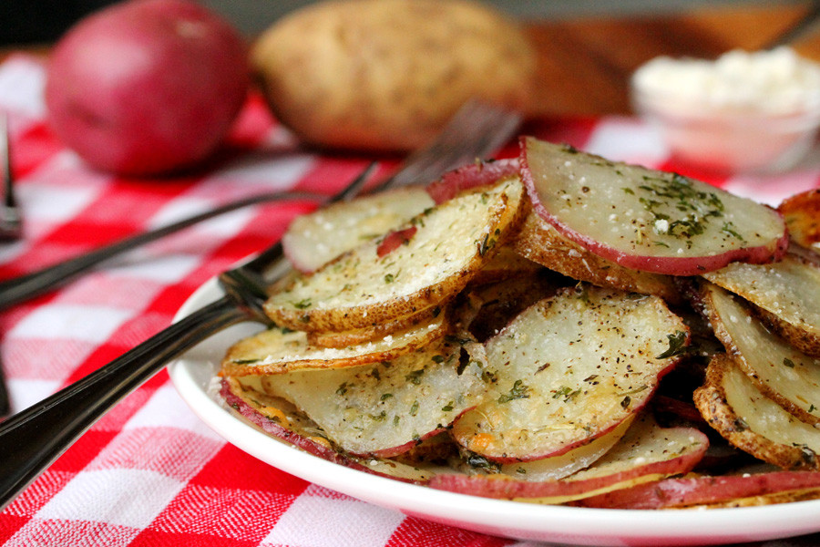 Baked Potato Slices
 Potato Recipe Ideas