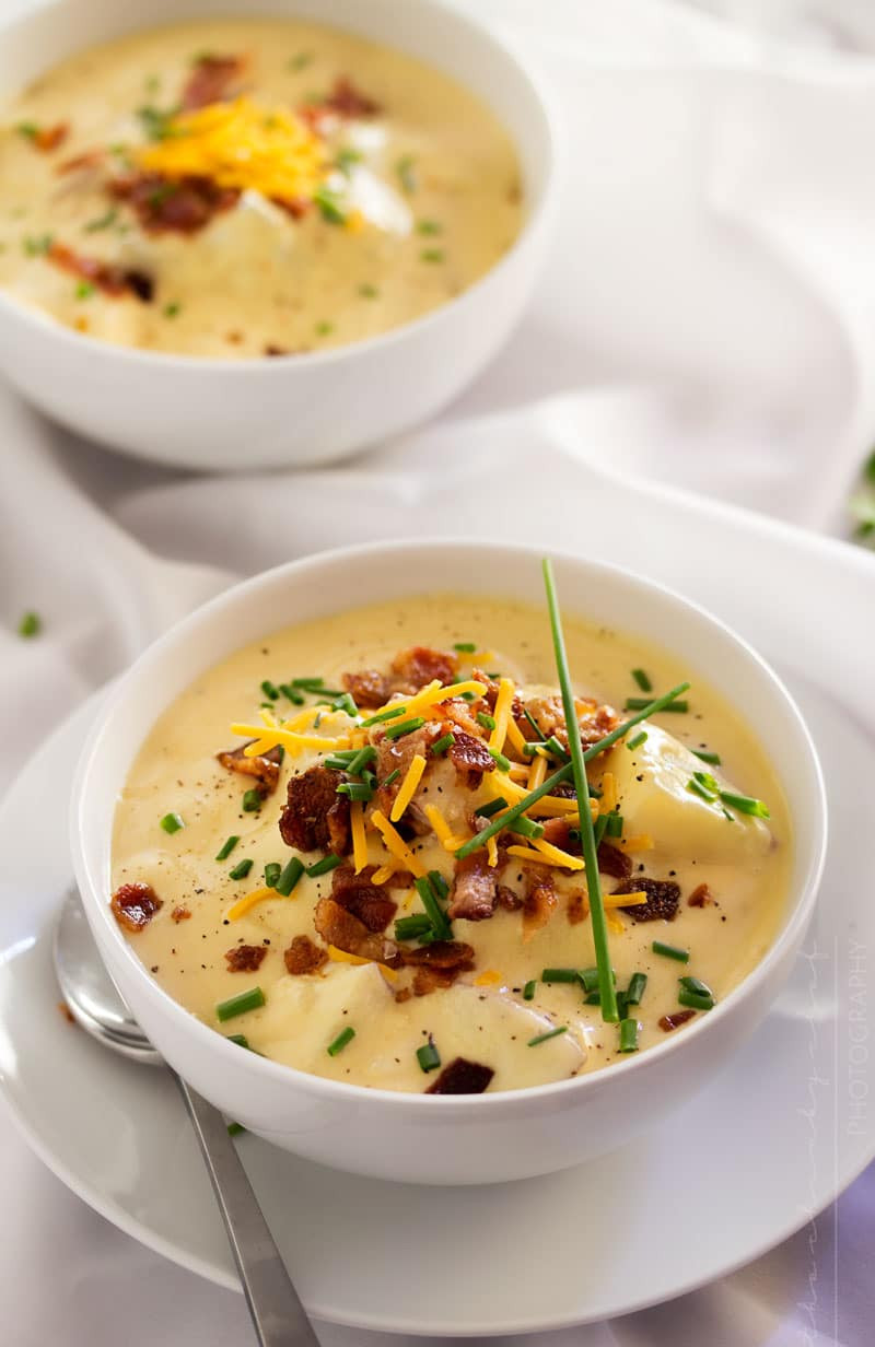 Baked Potato Soup Recipe
 Copycat Loaded Baked Potato Soup The Chunky Chef