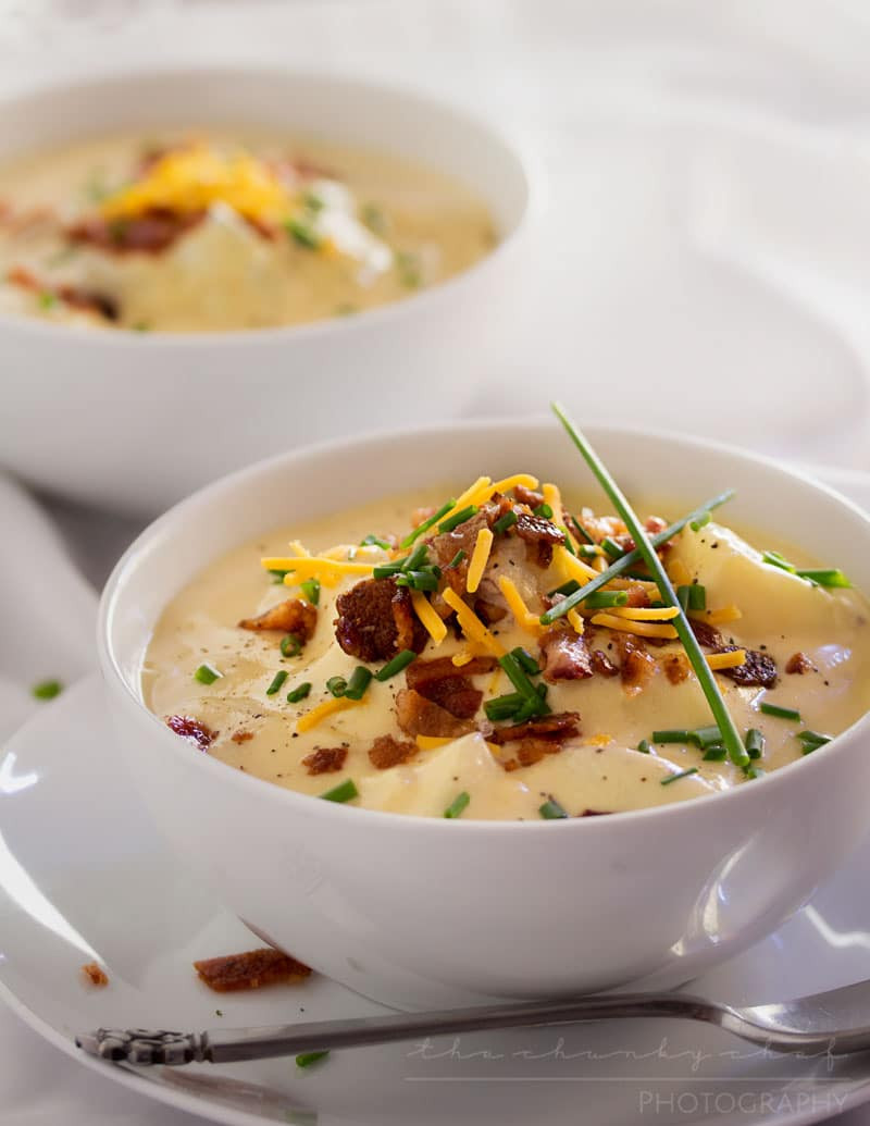 Baked Potato Soup Recipe
 Copycat Loaded Baked Potato Soup The Chunky Chef