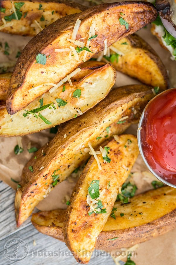 Baked Potato Wedges
 Oven Baked Potato Wedges