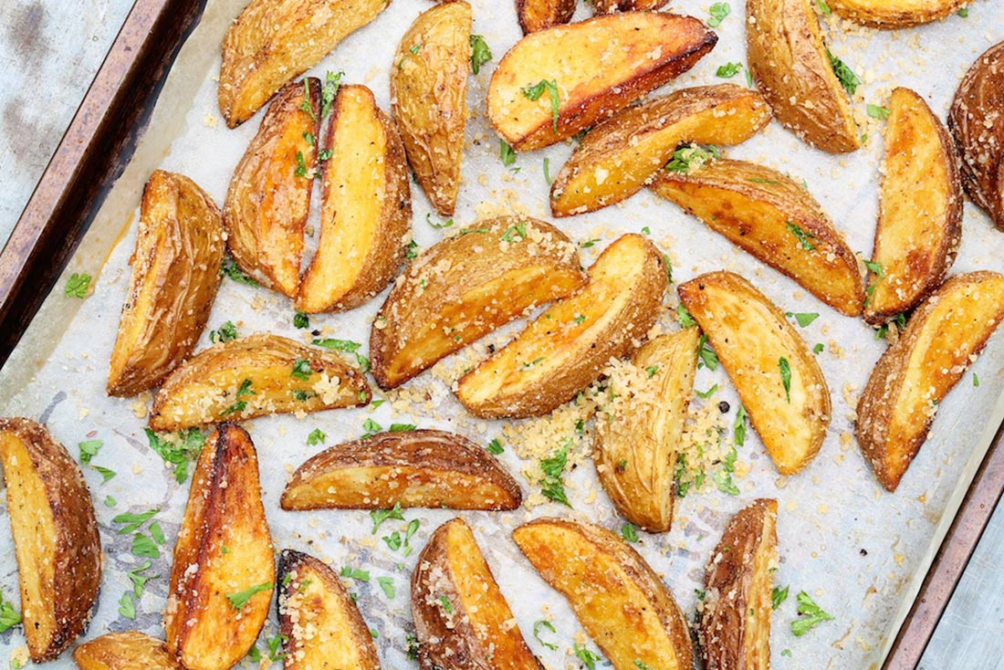 Baked Potato Wedges Recipe
 Baked Potato Wedges – The Fountain Avenue Kitchen