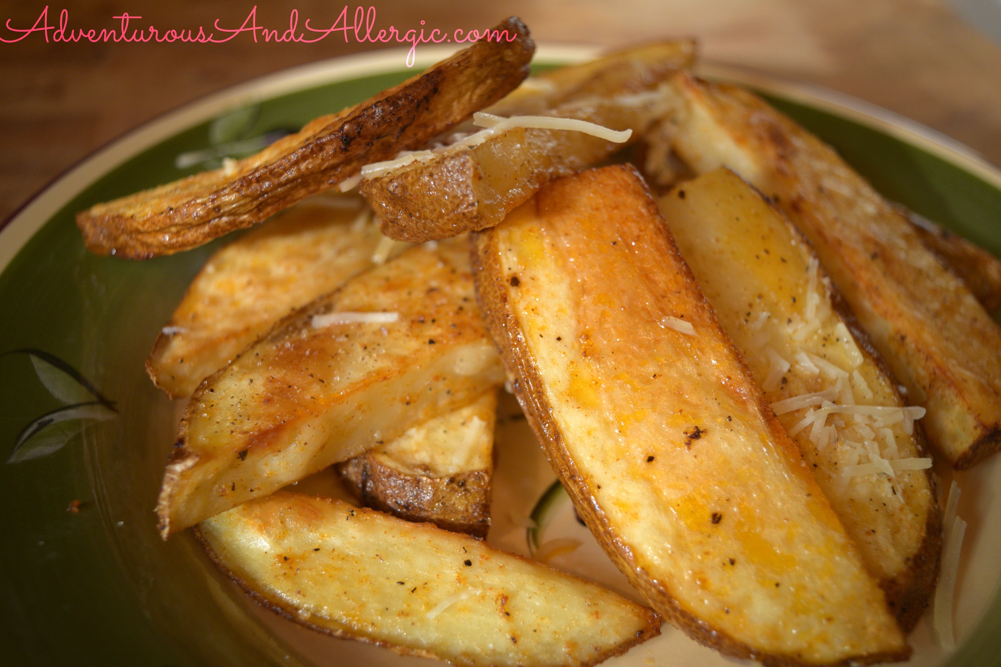 Baked Potato Wedges
 Easy Oven Baked Potato Wedges Adventurous & Allergic