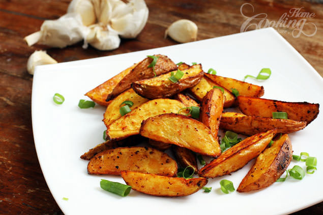 Baked Potato Wedges
 Baked Potato Wedges Home Cooking Adventure