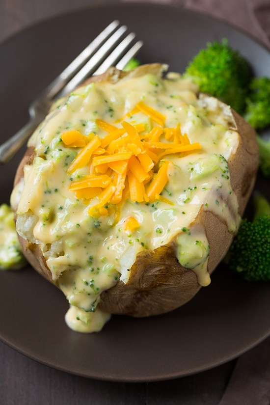 Baked Potato With Cheese
 broccoli cheese baked potato pioneer woman