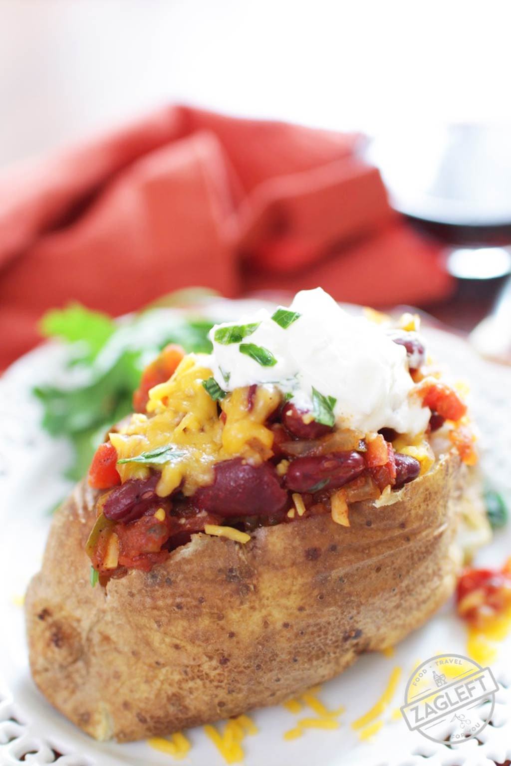 Baked Potato With Cheese
 Chili Cheese Baked Potato ZagLeft