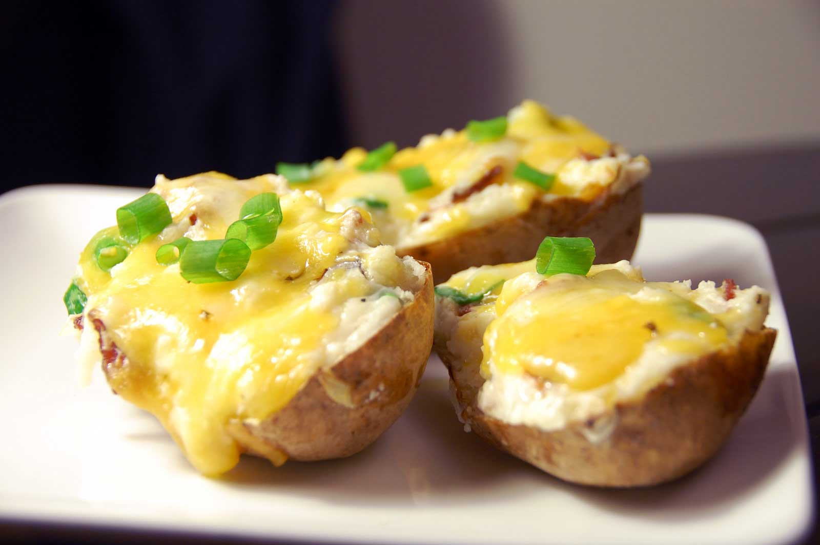 Baked Potato With Cheese
 Recipe for Cheesy Twice Baked Potatoes Life s Ambrosia