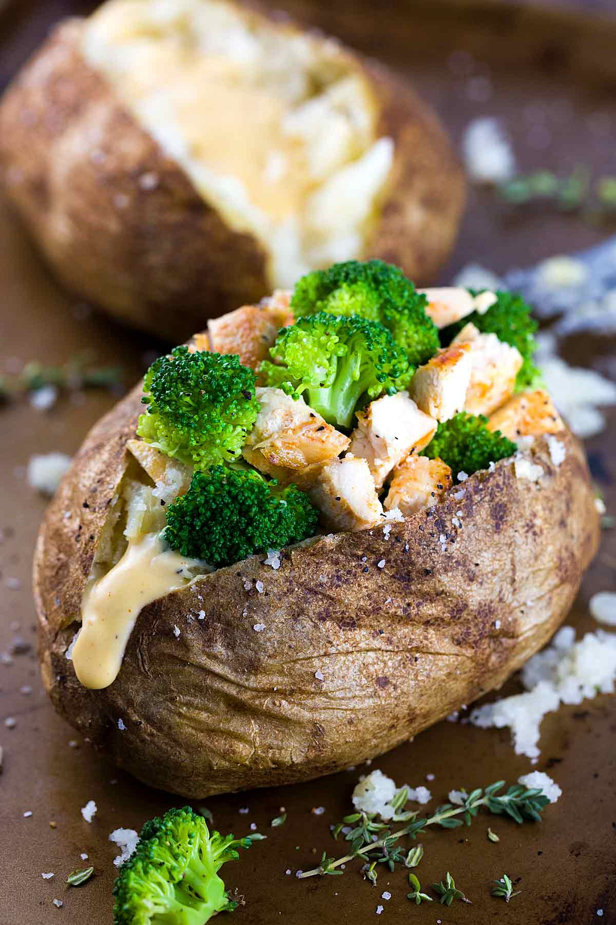 Baked Potato With Cheese
 broccoli cheese baked potato pioneer woman