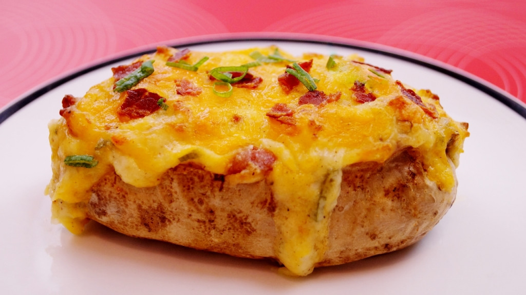 Baked Potato With Cheese
 Twice Baked Potatoes Recipe
