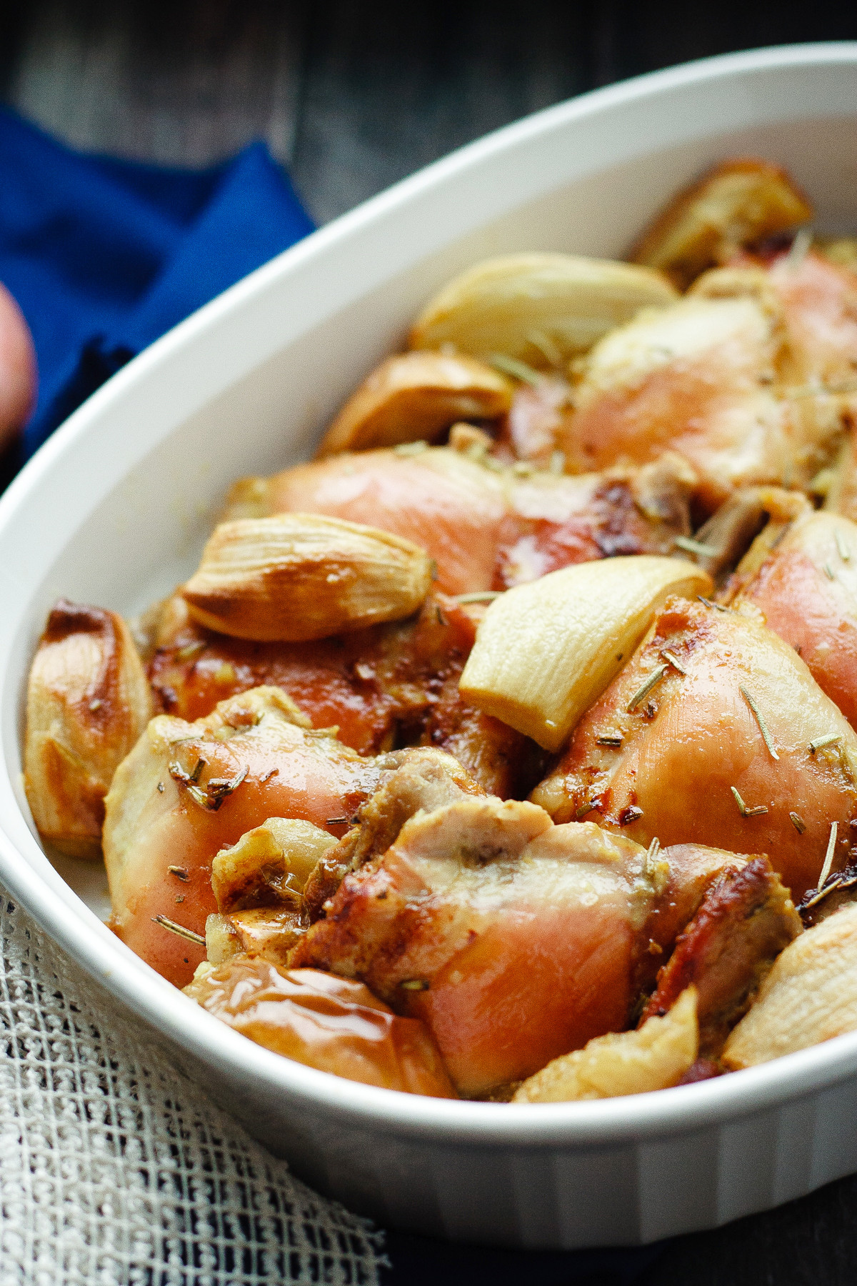 Baked Rosemary Chicken
 Succulent Baked Rosemary Chicken with Apples