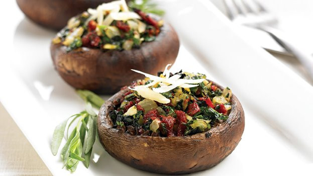 Baked Stuffed Portobello Mushroom Recipes
 Baked Veggie Stuffed Portobello Mushrooms Recipe