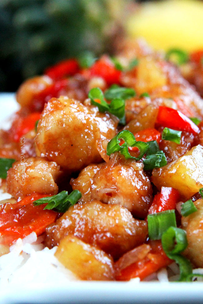 Baked Sweet And Sour Chicken
 A Woman Process