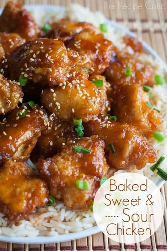 Baked Sweet And Sour Chicken
 Baked Honey Sesame Chicken