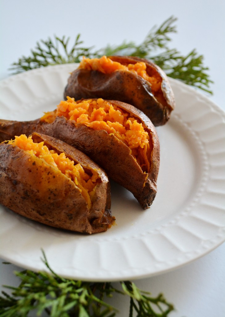 Baked Sweet Potato
 cinnamon butter baked sweet potatoes – breaking bread xo