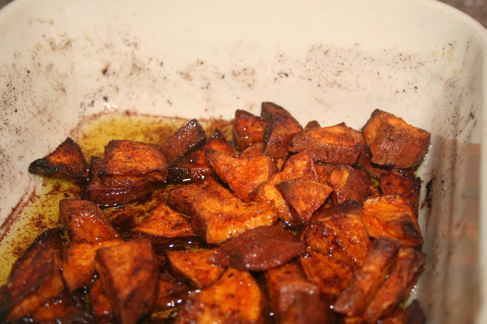 Baked Sweet Potato Cubes
 NOVA Frugal Family Baked Sweet Potato Cubes