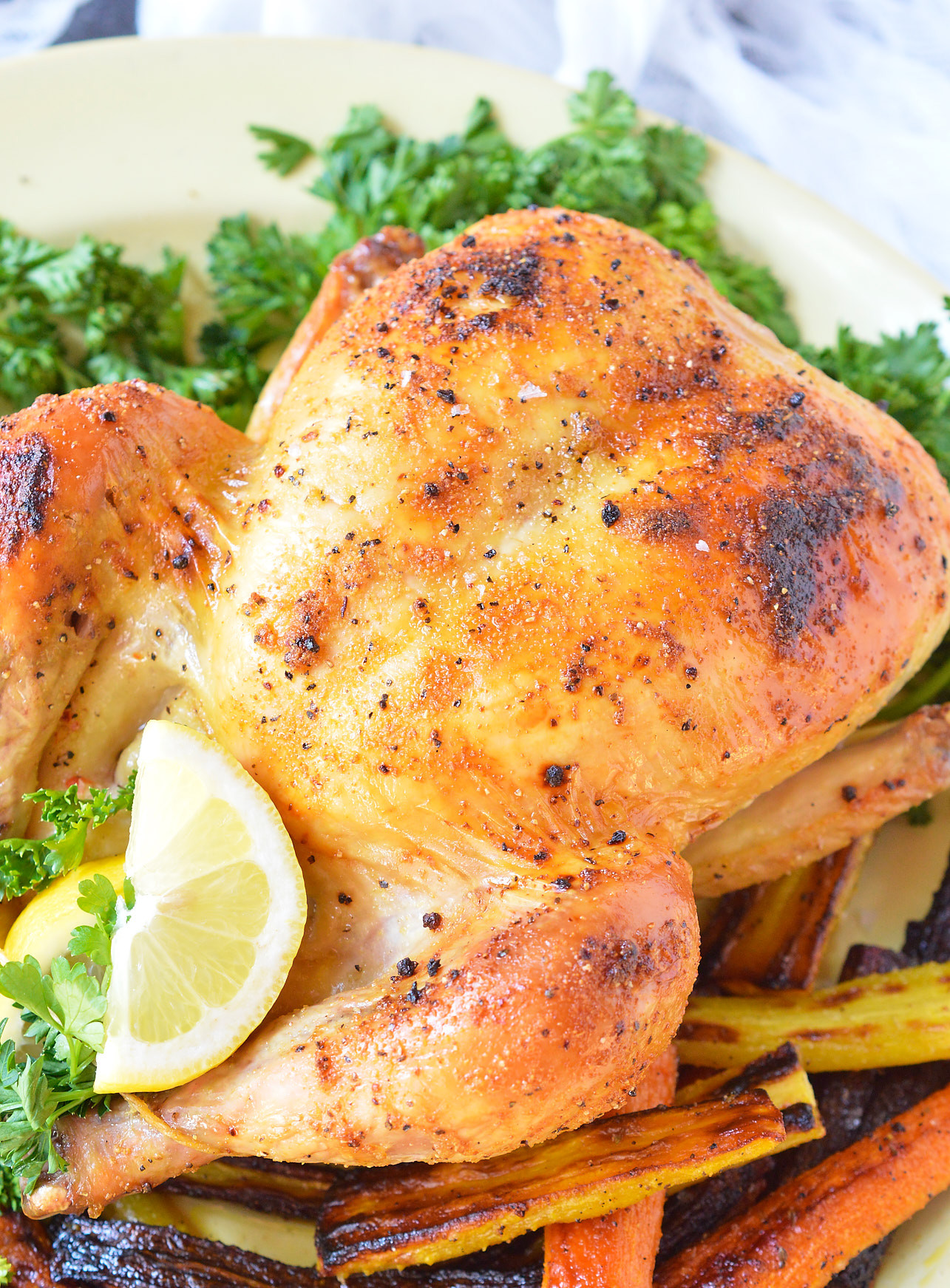 Baked Whole Chicken Recipe
 Oven Roasted Whole Chicken WonkyWonderful