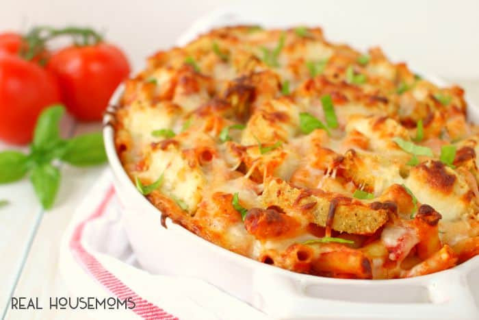 Baked Ziti With Chicken
 Chicken Parmesan Baked Ziti ⋆ Real Housemoms