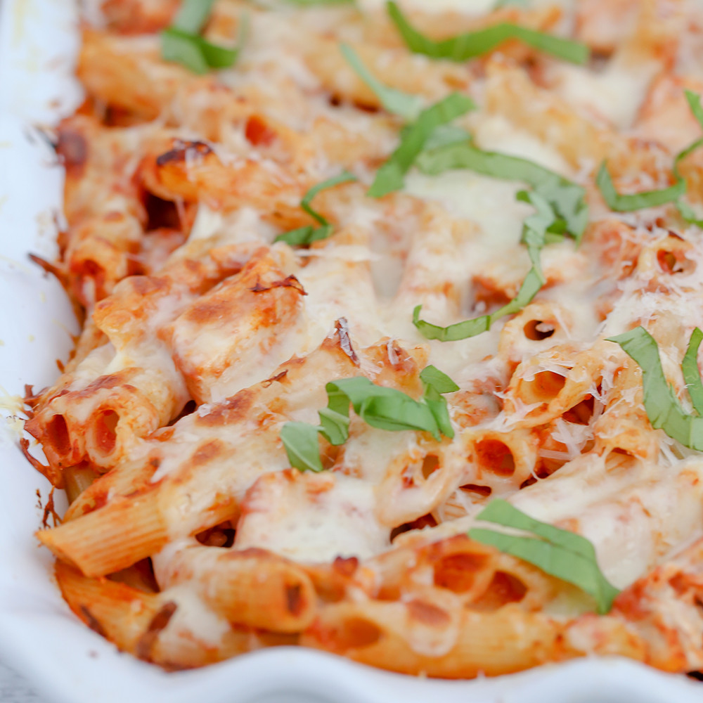 Baked Ziti With Chicken
 Chicken Parmesan Baked Ziti Easy Weeknight Meal